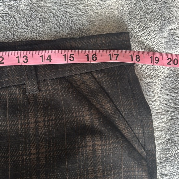 KUT High-rise Skinny Ankle Plaid Pants in Blackberry Size 16 NWT - Picture 5 of 8